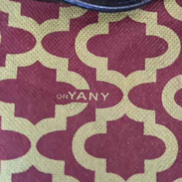 NWT orYANY Brenda Burgundy CalfHair Leather Studded Speedy Satchel Shoulder Bag - Picture 6 of 13